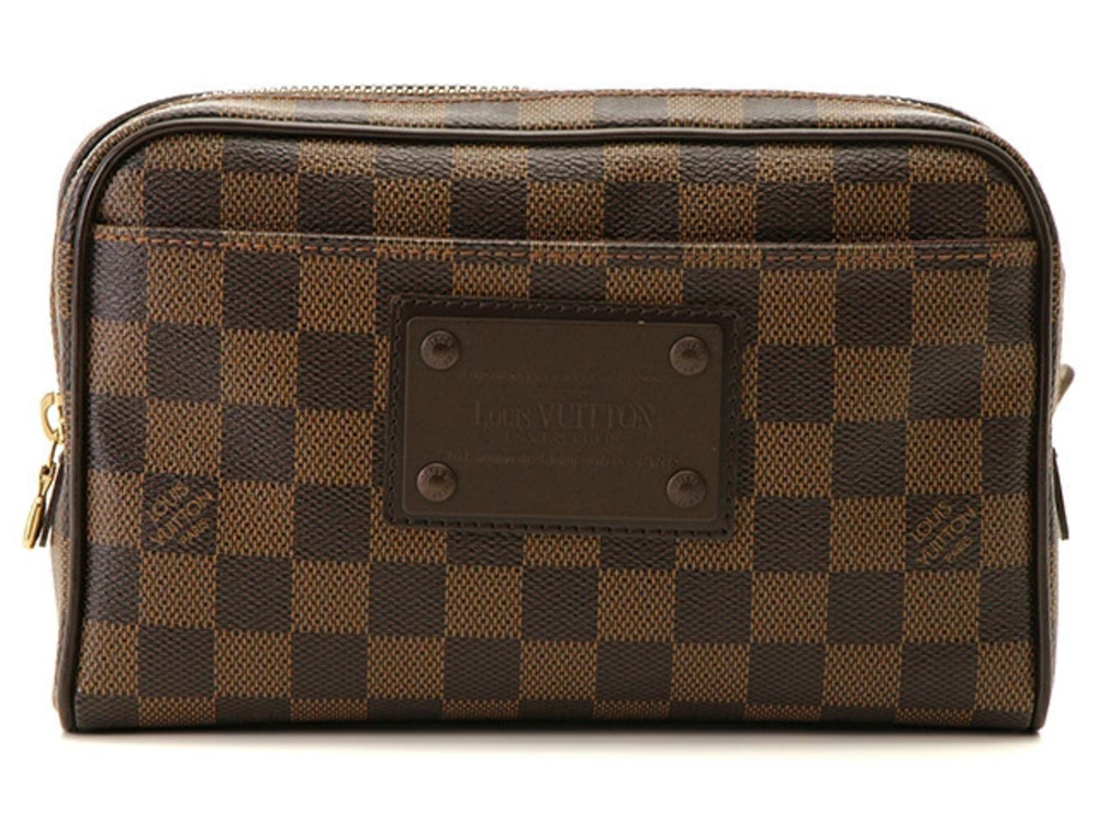 LOUIS VUITTON Bum Bag Brooklyn Damier Ebene Brown Waist